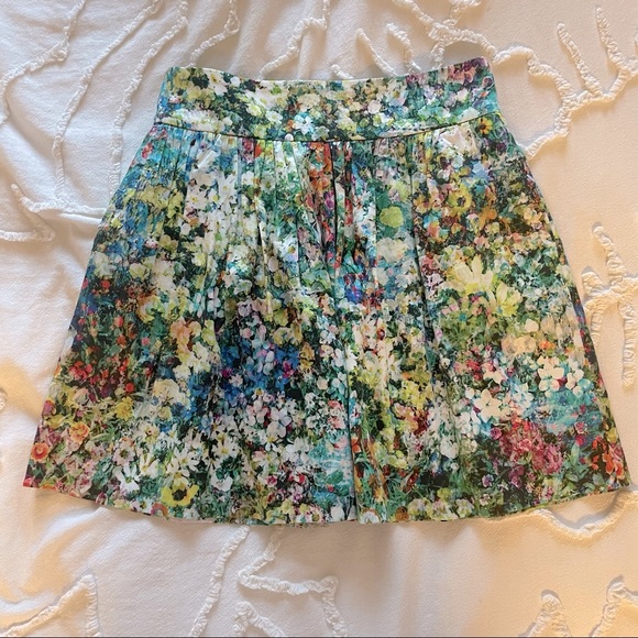 Zara Skirts Zara Floral Mini Skirt Poshmark
